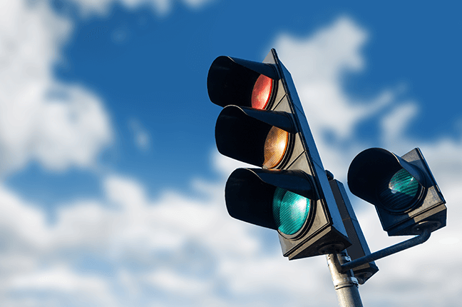 Semáforo de policarbonato